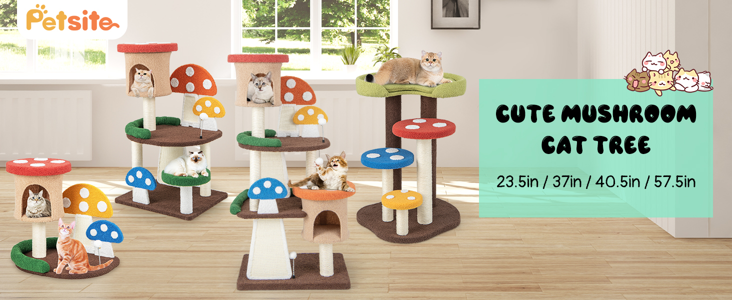 4-In-1 Cat Tree with Condo and Platform